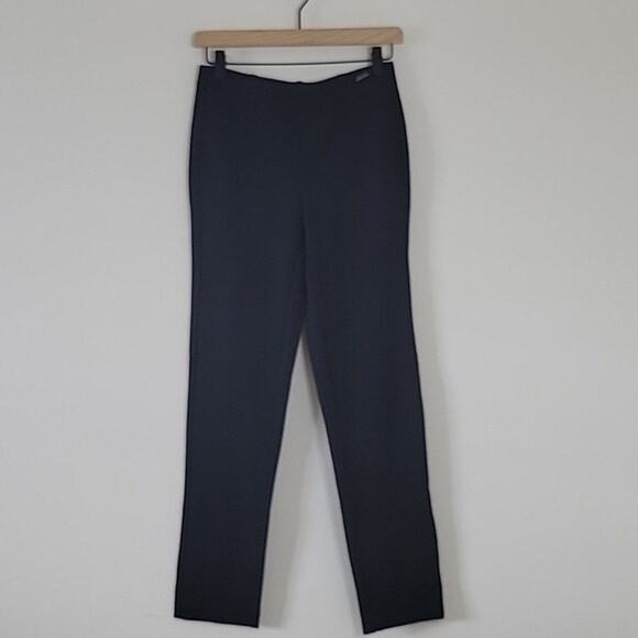 T Tahari Black Ponte Modal Straight Leg Pants Size Small S - Picture 1 of 6